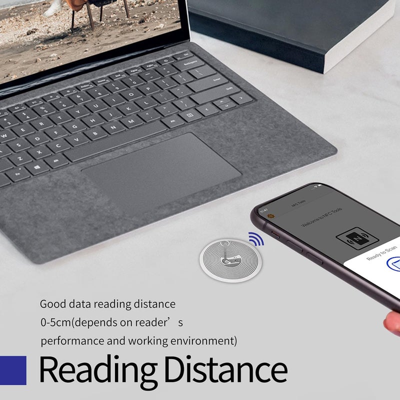 Timeskey NFC 25pcs TimesKey NFC Tag Ntag216 NFC Stickers 25mm NFC 216 Tags ntag216 Stickers 888 Bytes Memory NFC Tags iOS Compatible with All NFC Capable Phones. - Image 5